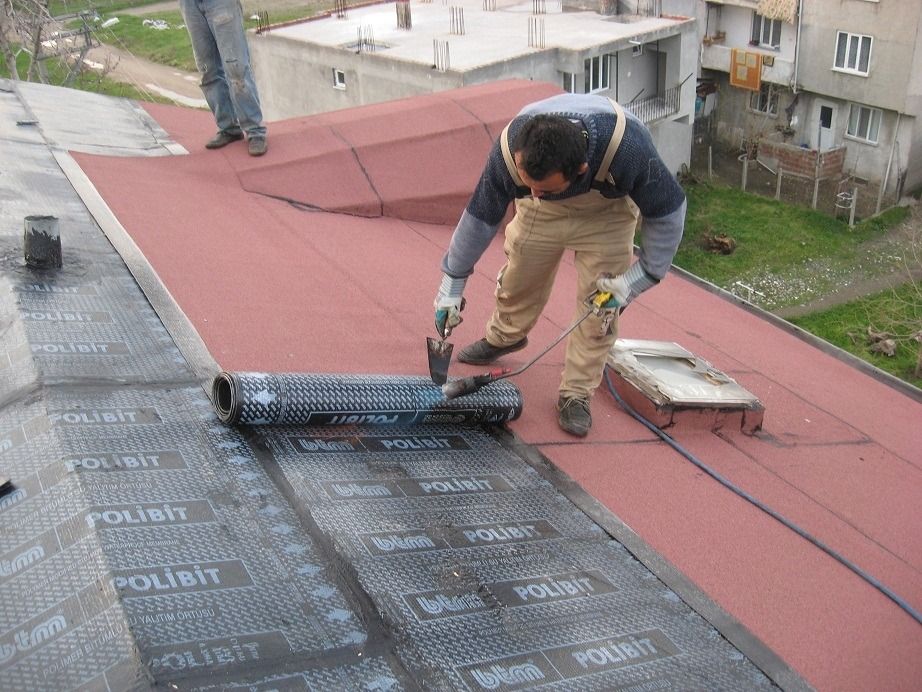 Evka-3 EPDM Kauçuk Çatı – düz çatıda arduvazlı bitümlü membran serimi